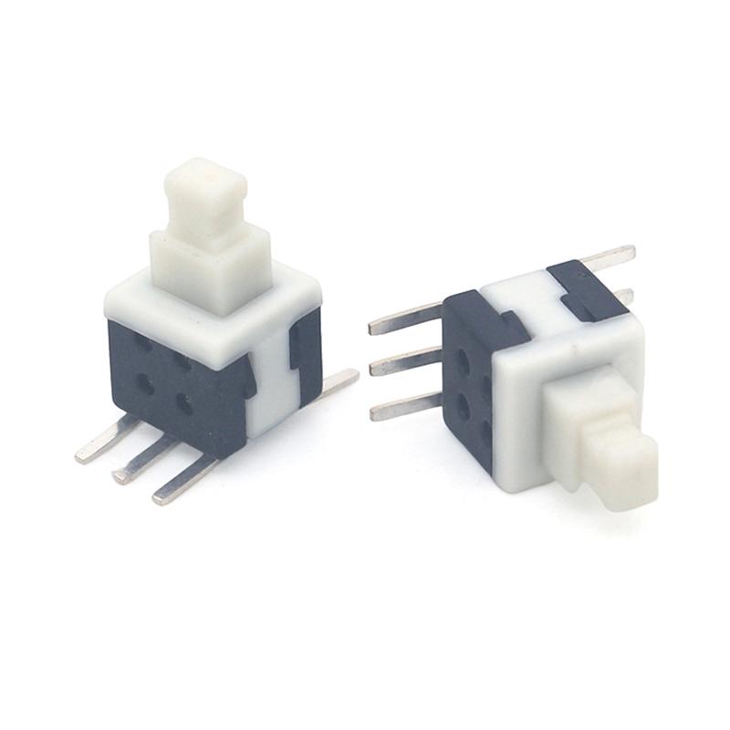 10Pcs 5.8X5.8Mm Self Locking / Unlock Push Tactile Power Micro Switch 6 Pin Button Switches Micro Push Button Switches