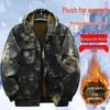 Men's Waterproof Camouflage Workwear: Thick, Plus Velvet for Autumn/Winter - Protective Jacket and Overalls.