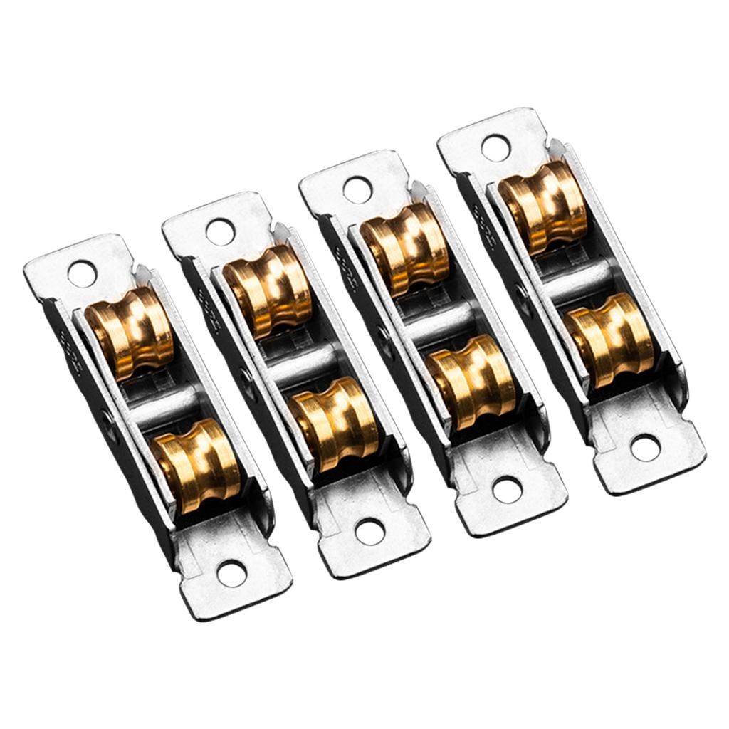 Upgrades Metal Sliding Window Rollers Single Wheel Pulleys Cabinet Sliding Rollers Push Pull Window Hardware for Project