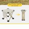 Large Size Folding Camping Stool Ultralight High Load Bearing Fishing Chair with Carrying Bag Side Pocket Portable Stool Travel