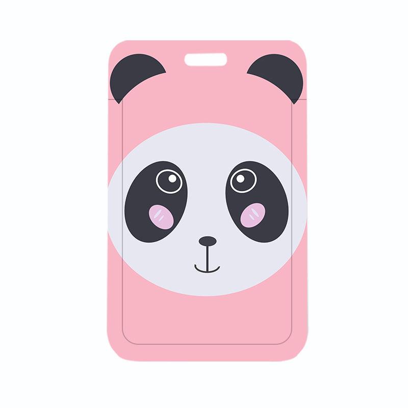 Cartoon Animal Sliding Card Holder for School or Work IDs