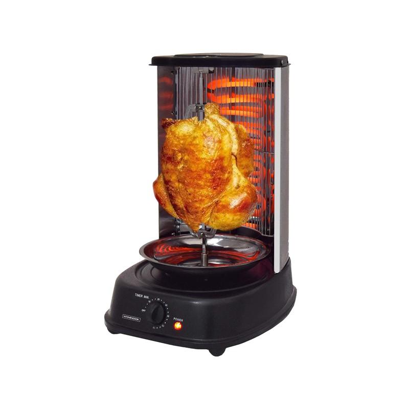 Шашлычница из нержавеющей стали 2000 Вт черная Kitchencook