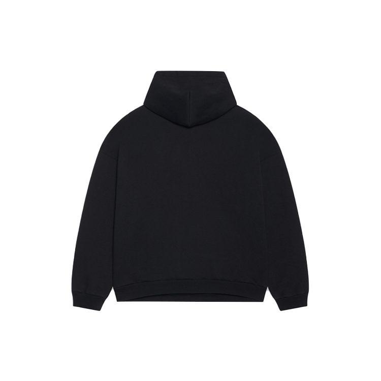 Balenciaga Women's Slime Wide Fit Hoodie Black 675003TLVF21069