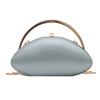 Designer Shell Shape Clutch Bag with Metallic Closure Chain Dinner Purse Women Evening Party Leather Shoulder Crossbody Handbags