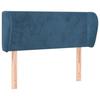 VidaXL Headboard with Ears Dark Blue 103x23x78-88 Cm Velvet3116910