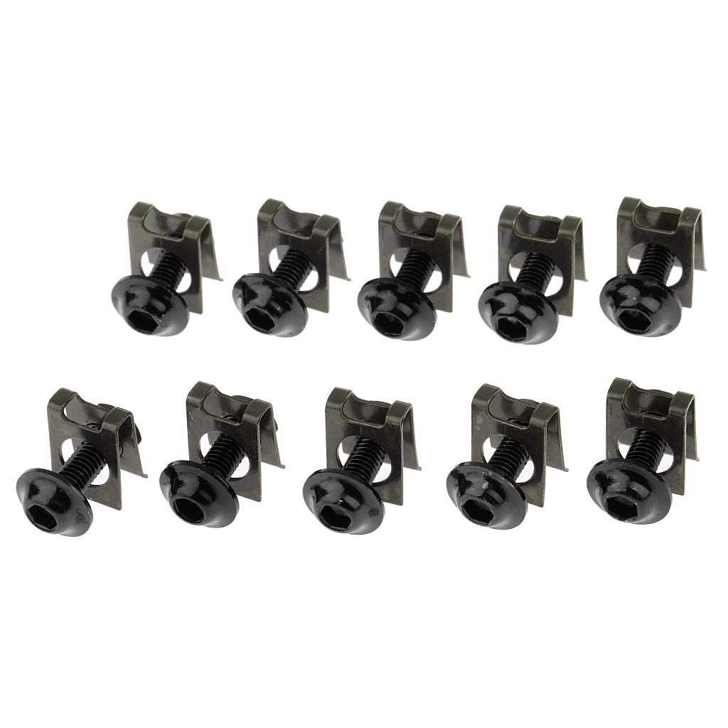 20Pcs Dark Green Metal Motorcycle Windscreen Fairing Fastener Clips for 6mm Screw 20Pcs Dark Green Metal Motorcycle Windscreen Fairing Fastener Clips for 6mm Screw
