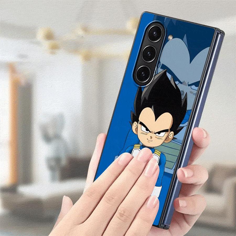 Dragon Ball Cute Piccolo Back Phone Cover Case for Samsung Galaxy ZFold7 ZFold6 Z Fold 7 6 5 4 3 ZFold5 ZFold3 ZFold4