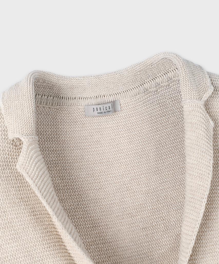Panicale Cotton Blend Knit Blazer Jacket 2 Colors