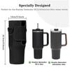 Water Bottle Sling Bag | 40oz Tumbler Holder | Sports Bottle Pouch Holder Sleeve Case, Water Cup Bag with Handle, Car Insulated Cup, Stainless Steel S