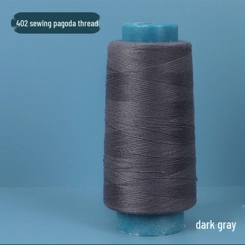 402 Polyester Thread: Black & White Sewing Thread for Hand Needlework and Household Sewing Machines