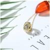 Premium luxury gold wild ring zircon pendant fashion classic  silver transfer bead zircon necklace wedding party jewelry gift
