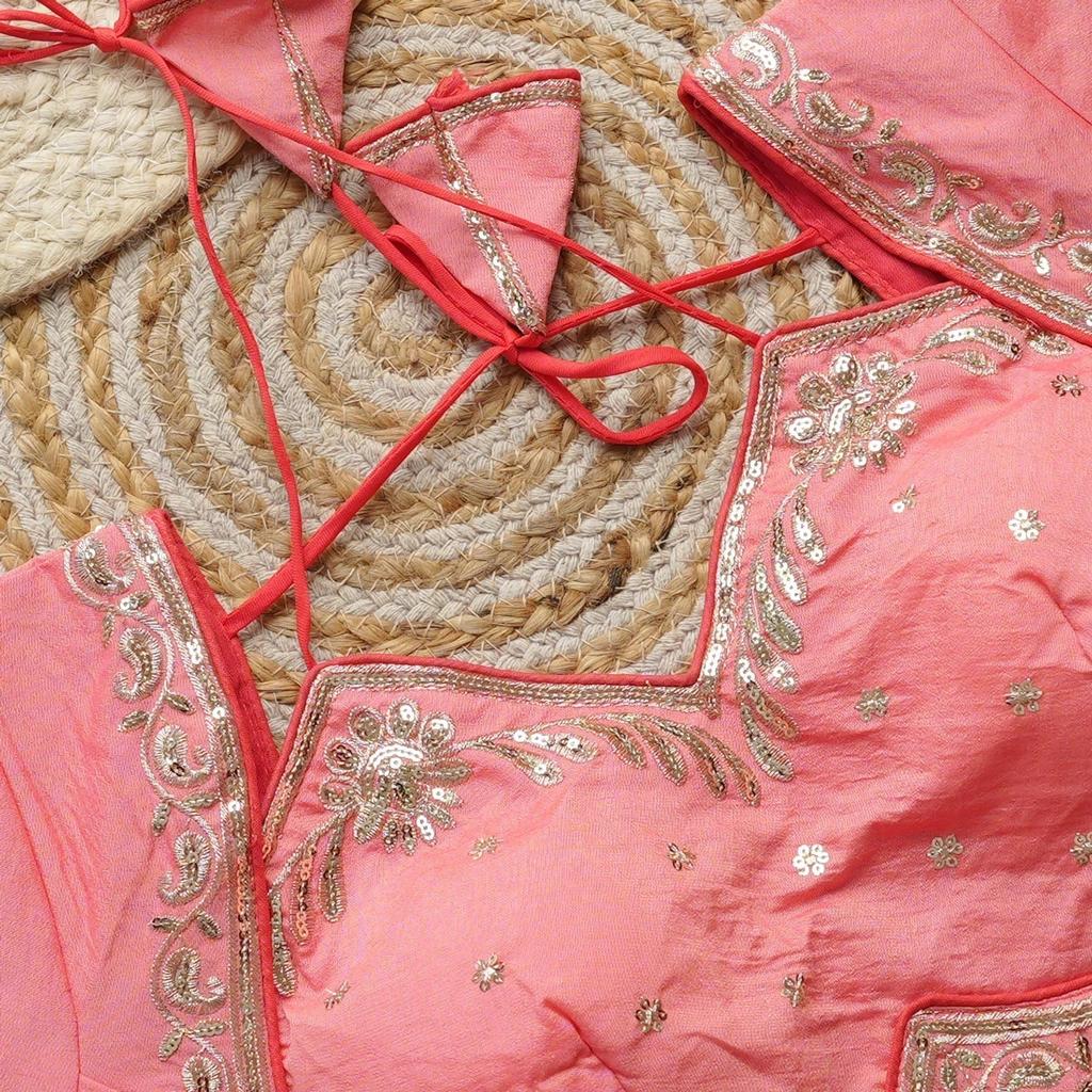 Party Wear Readymade Silk Blouse Bollywood Indian Wedding Wear Stitched Choli