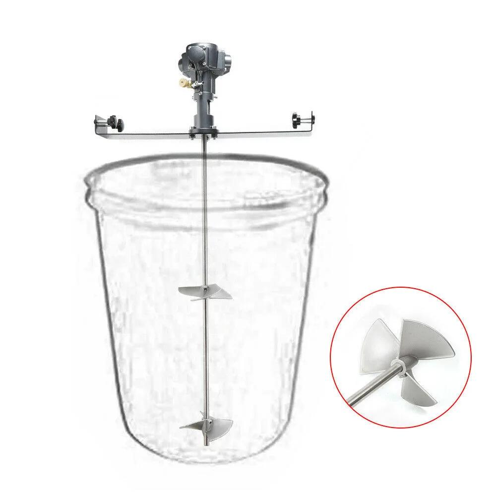 50gallon / 200L Pneumatic Paint Tank Barrel Mixer 1/2 HP Fit Stainless Steel Coating Blender Anti-explosive Superior Dispersing