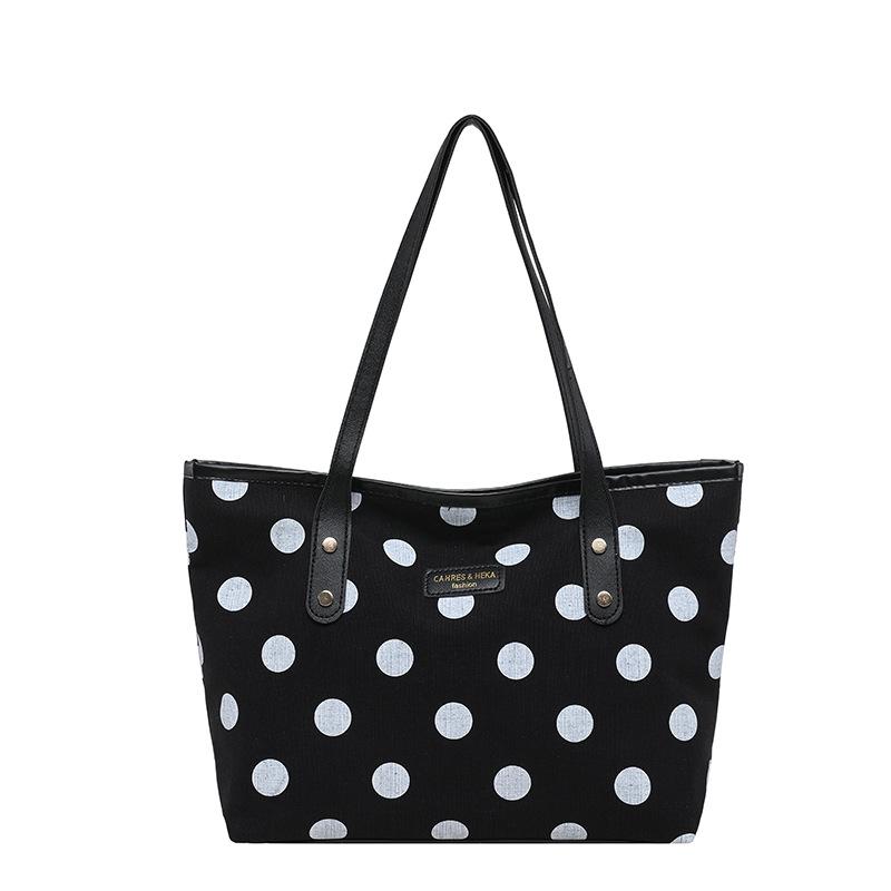 Dot Pattern Single-shoulder Tote Backpack for Commuting and Casual Use