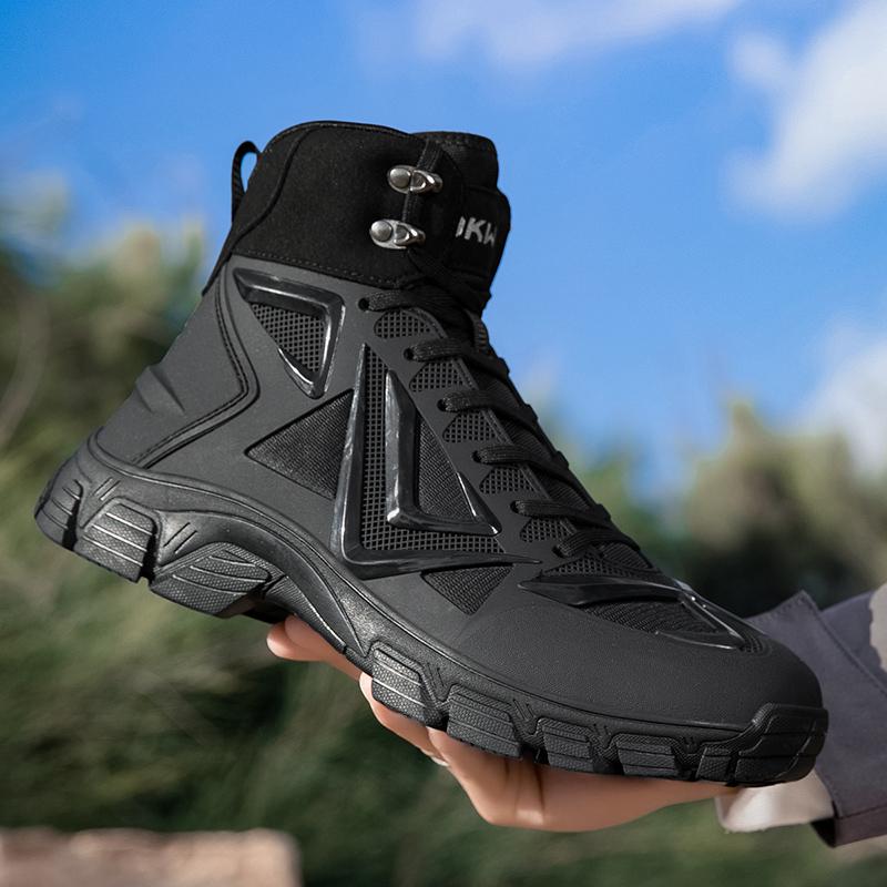 Botas Masculinas Outdoor Botas Desert Botas de Caminhada Sapatos de Tornozelo Para Homens Sapatos de Segurança para Trabalho