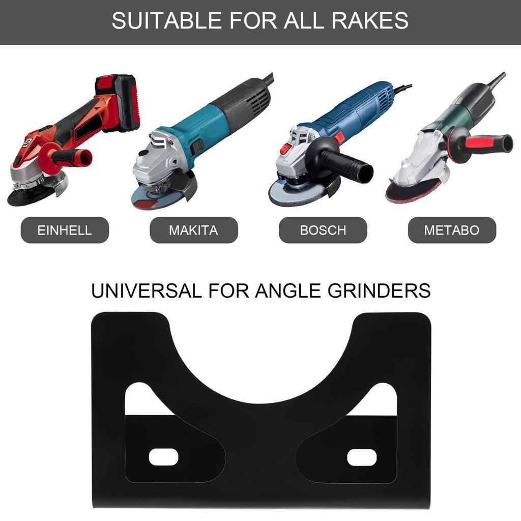 Angle Grinder Holder Metal Angle Grinder Rack Polishers Wall Mount Storage Bracket for Workshop Home Garage