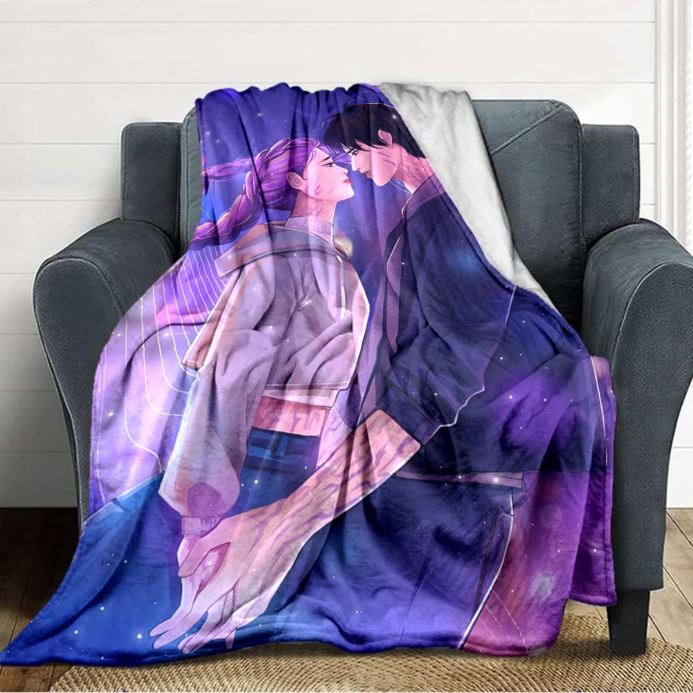1pc KPop Demon Hunters18 Blanket, Gift, for Men and Women, Soft Blanket, Good for Sofa Bed Couch Travel, Lightweight Flannel Blanket