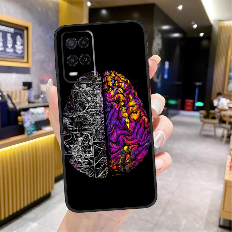 Medical Human Organs Brain Case For Oppo A80 A40 A60 A18 A38 A58 A78 A98 A96 A76 A16 A94 A74 A54 A15 A17 A57 A77 A5 Pro