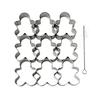 Gingerbread Man Cookie Cutters 9 Cavity Stainless Steel Baking Mold for Biscuits And Fondant Easy to Clean Baking Tool for Home Baking And Festive