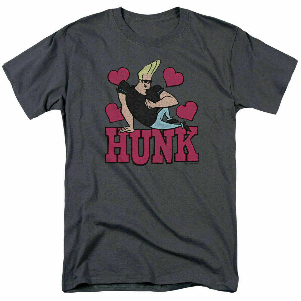 26 Johnny Bravo Hunk T Shirt Mens Licensed Cartoon Merchandise Whoa Mama! Charcoal Unisex T-Shirt M