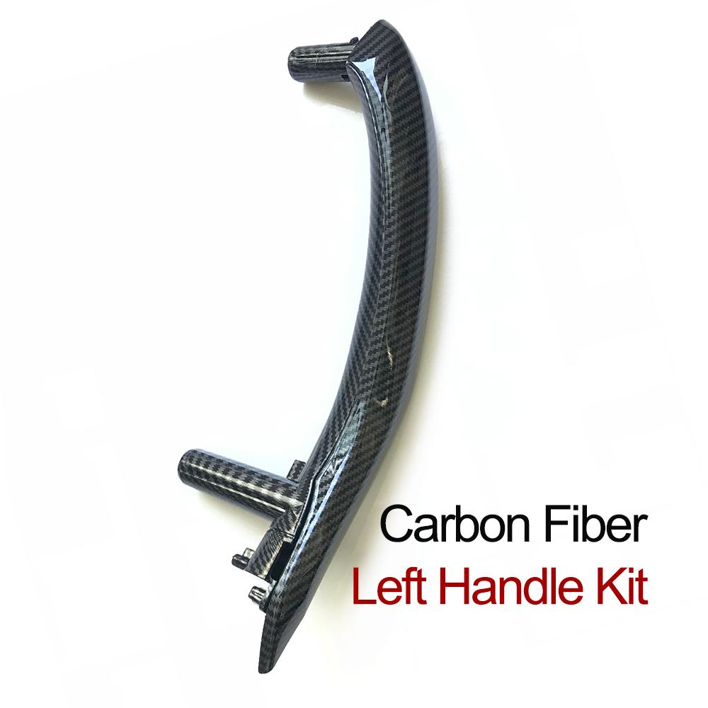 Upgraded Left Right Interior Door Handle Assembly with Outer Leather Cover For BMW X5 X6 F15 F16