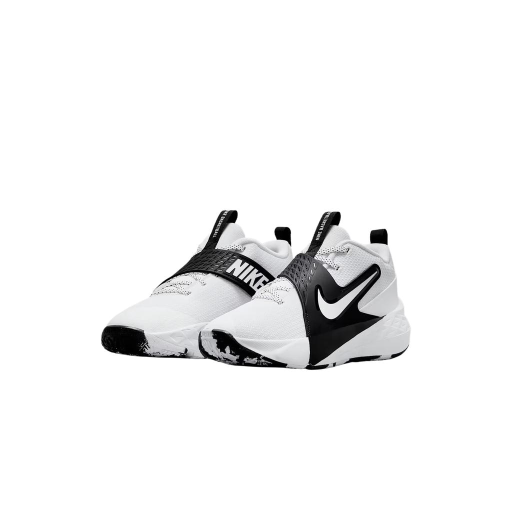 Nike Team Hustle D12 GS Weiß Schwarz Kinder Sneaker HF6279-101