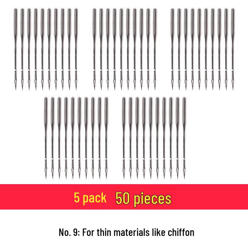 Traditional Sewing Machine Needles Set: Multi-model Accessories, Foot Pedal, Anti-Skip, Garment & Overlock Compatibility