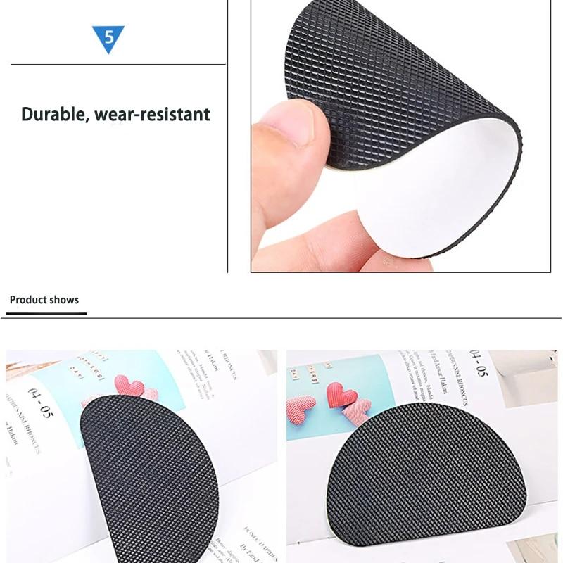 Self-Adhesive Non-Skid Shoe Sole Pads High Heels Grips Cushion Pad Anti-Slip Odorless Rubber Sticker Protector for Shoes Bottom