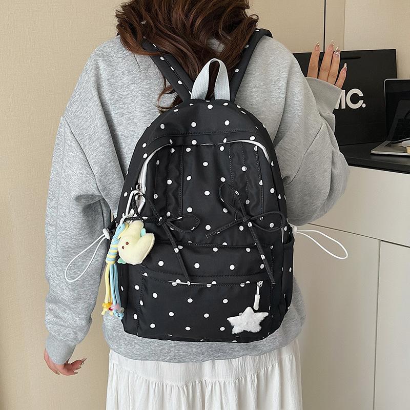 Fresh and sweet bow backpack high value sports outdoor travel bag trend cute large capacity backpack