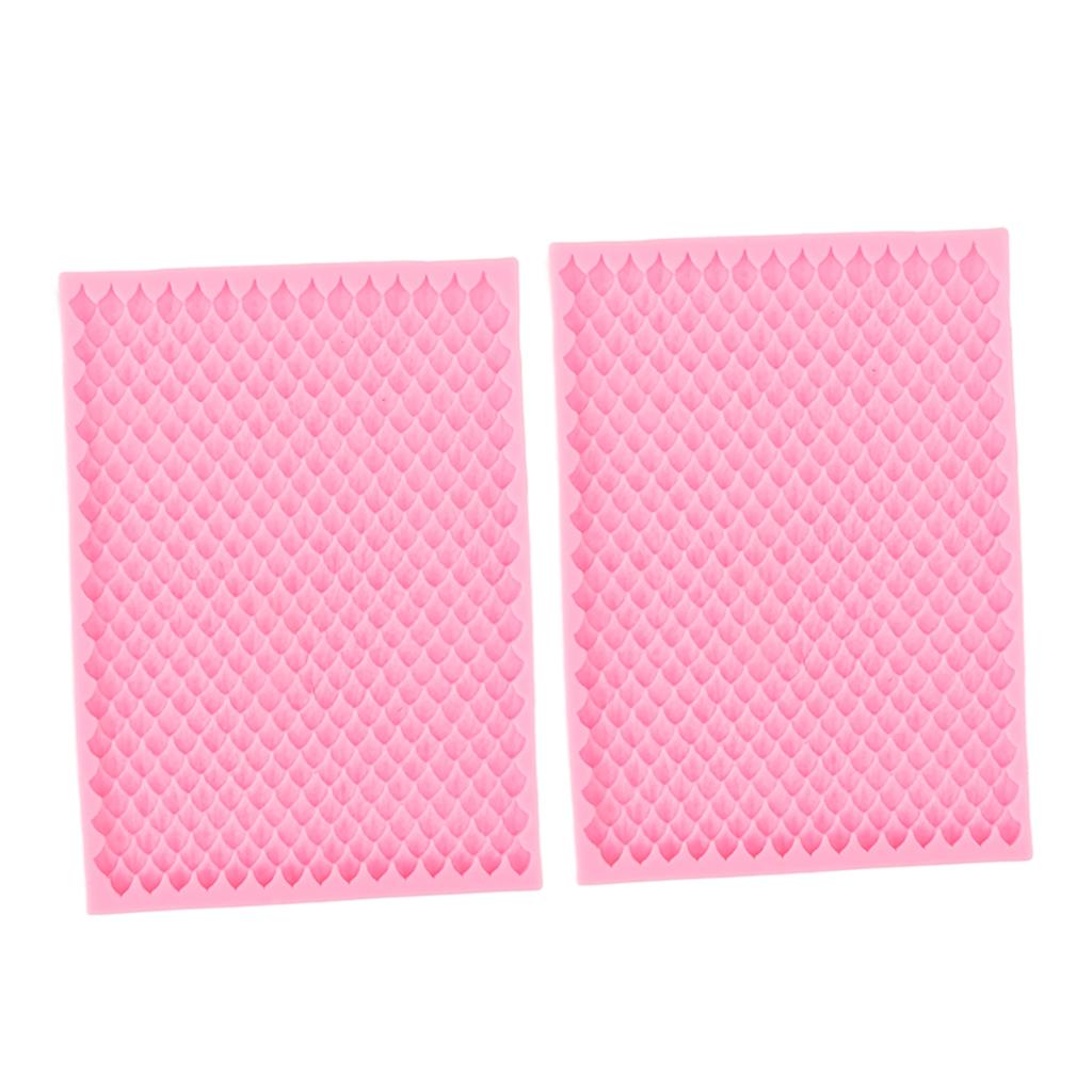 2 Stück Fondant Silikonform Lebensmittelecht Sicher Geruchlos Weich DIY Kuchen Dekorationsform für Bastelprojekte