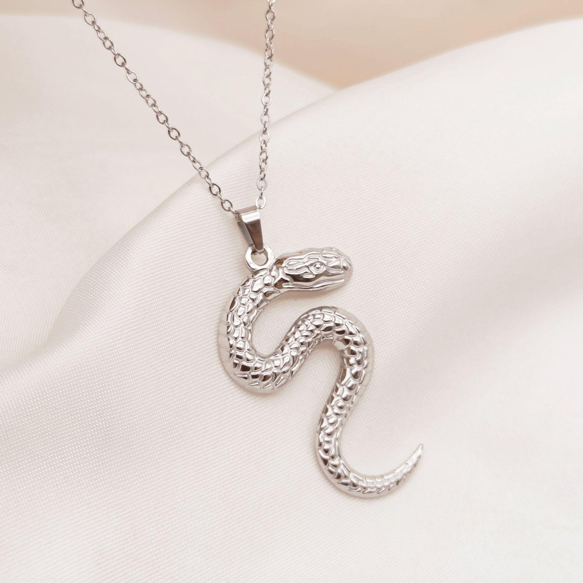 

Подвеска-ожерелье TOHM Retro Snake Element - Нержавеющая сталь, Европейская и американская мода