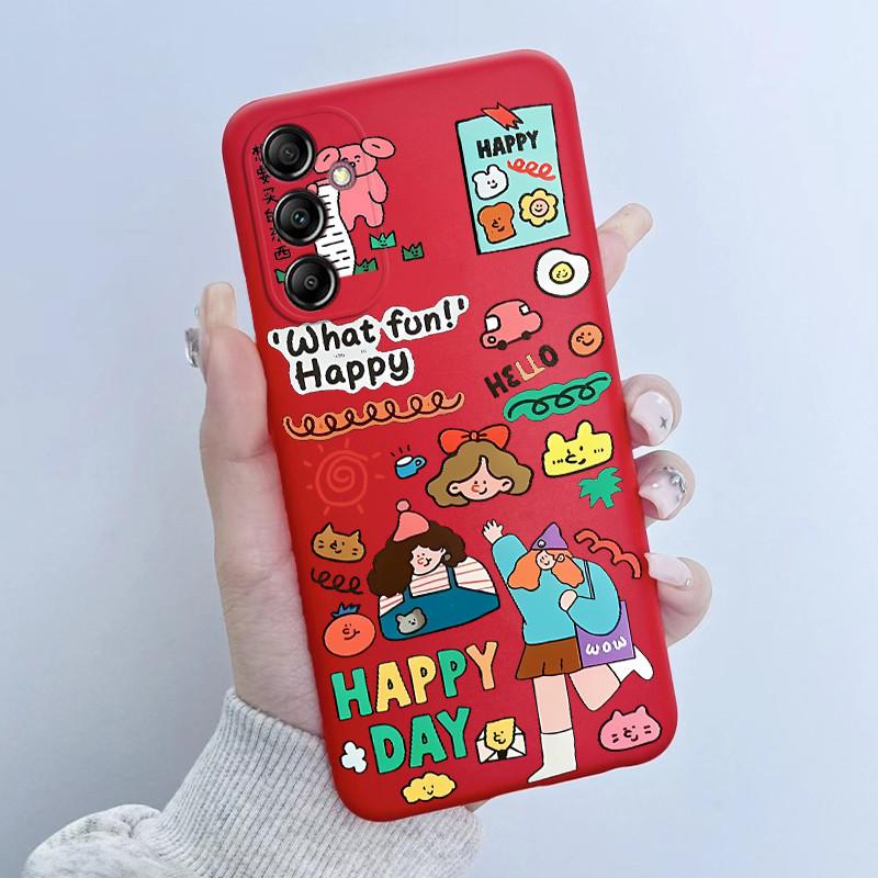 For Samsung Galaxy A14 4G Case A145 Soft TPU Silicone Cover Cute Astronaut Panda Phone Case For Samsung A14 5G A146B Coque Funda