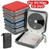 80/40 Pièces Grande Capacité Portefeuille pour Disques CD DVD VCD Organisateur de Rangement Étui Support Boîte Album Boîtiers avec Poches Zippées Accessoires Boîte CD