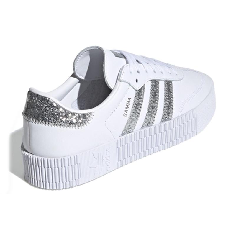 Adidas Sambarose White Silver Women's Sneakers FX3819