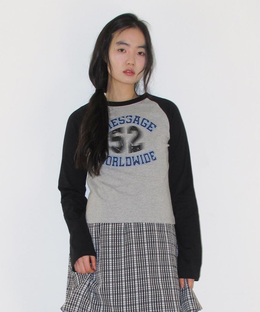 AMES-WORLDWIDE Vintage 52 Raglan Ls Tee Black