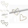 Modern Heart Earrings For Women Colorful Alloy Drop Earrings Fashion Trend