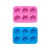 2pcs Creative Practical Random Color Snowflake Shape Silicone Mold Handmade Soap Mold Party Gift