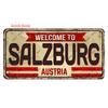 Vintage USA Metal Plates, Retro California 15x30cm Plaque, Florida Metal Tin Sign Poster, Bar, Garage, Gifts, Room Decor WY289