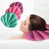 New Bathroom Products Home Spa Inflatable Bath Pillow Cups Shell Shaped Neck Bathtub Cushion Random