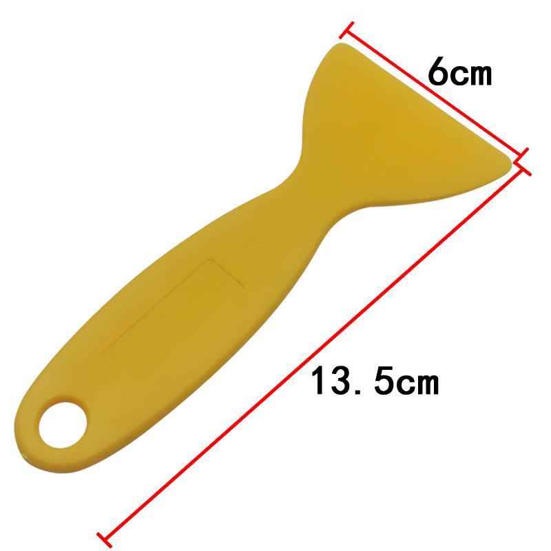 Yellow Small Scraper for Car, Mobile, and Glass Film Application