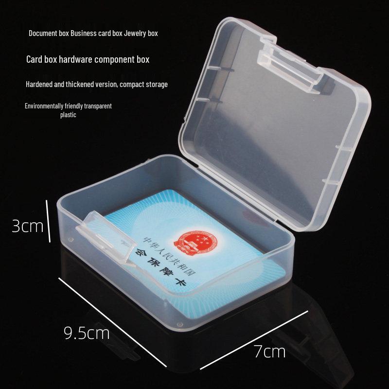 PP Transparent Dustproof Lock Box for Jewelry, Keys, Electronic Parts, and Ornaments