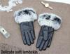 Women’s Winter Touchscreen Sheepskin Gloves - Warm, Windproof, Fur-Lined for Driving, Skiing, Riding