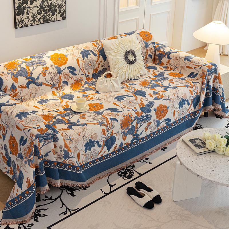 Chenille Anti-Scratch Sofa Cover Blanket - Universal, Dustproof, All-Season Protection