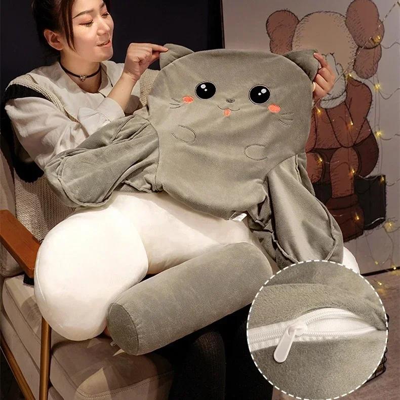 Cartoon Soft Bedhead Pillow Student Dormitories Reading Waist Protect Backrest Can Be Disassembled Washed Seat Cushion