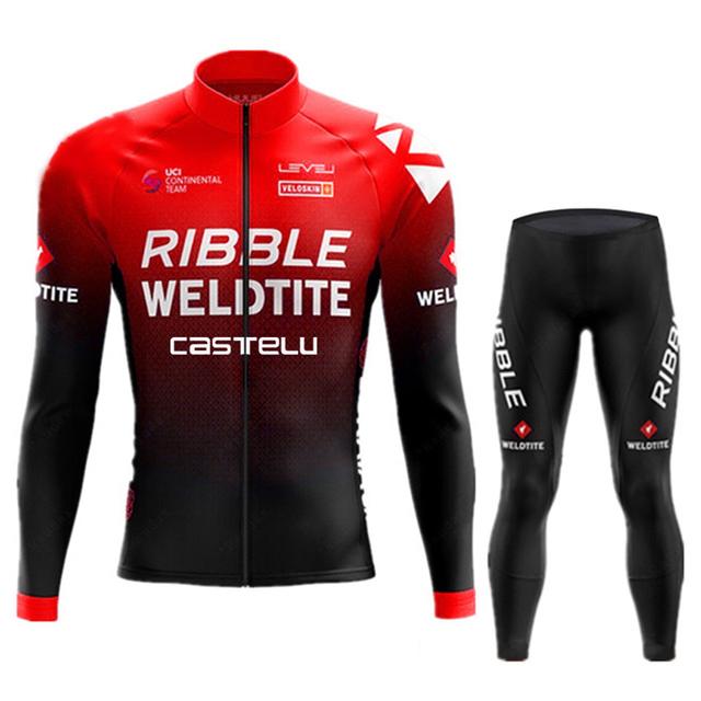 CASTELU Cycling Jersey Set Team Long Sleeve Kit Cycling Clothing Sports breathable Men Road Bike Suit MTB Pants Wear Autumn 2026