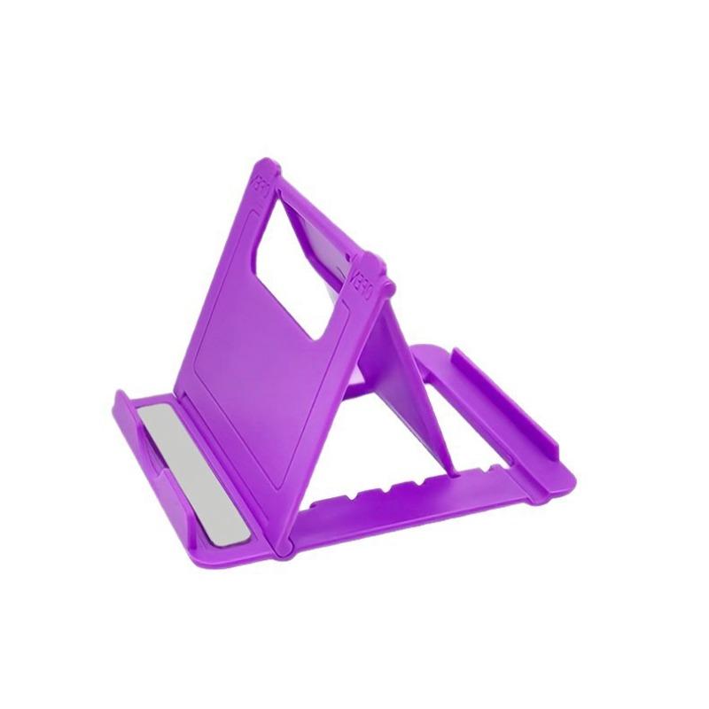 

Mini Adjustable Creative Portable Universal Folding Plastic Phone Holder Tablet Computer Stand for Ipad IPhone Samsung Xiaomi фіолетовий