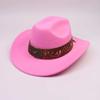 New Western cowboy top hat men and women couple gentleman's hat horse head decoration with jazz hat Tibetan