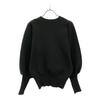 AMERI UNDRESSED Long Sleeve Crew Neck Knit F Black Sweater Women Used