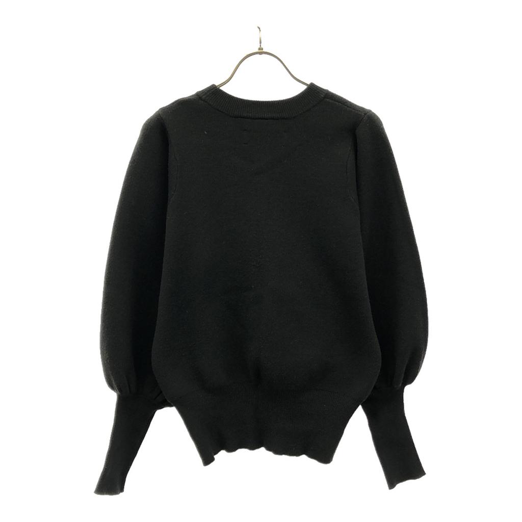 AMERI UNDRESSED Long Sleeve Crew Neck Knit F Black Sweater Women Used
