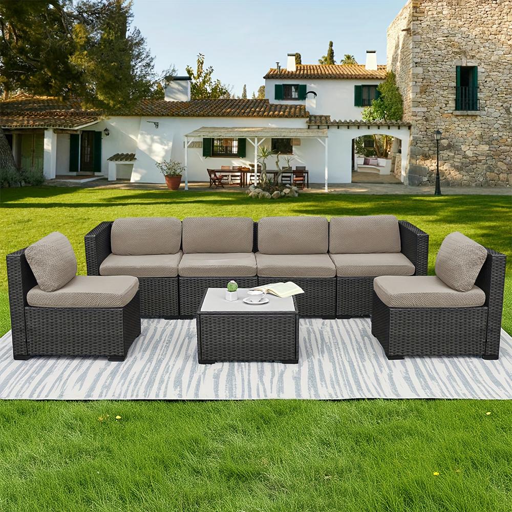 Coprisedile Spesso per Divano da Patio in Jacquard Twill Elastico Copertura per Divano da Cortile Protettore da Giardino Antipolvere Copricuscino per Divano